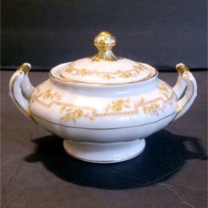 Franconia Krautheim Selb Bavaria Germany China FR23 Lidded Sugar Bowl